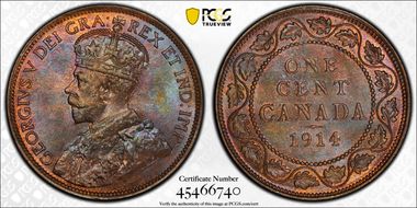 1914 1C MS65BN