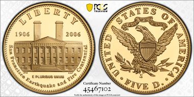 2006-S $5 San Francisco Old Mint PR69DCAM
