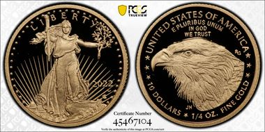 2022-W $10 Gold Eagle PR70DCAM
