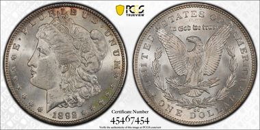 1892-CC $1 MS64