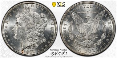 1887-S $1 MS62