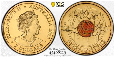 2020-C $2 Firefighters Colorized MS67