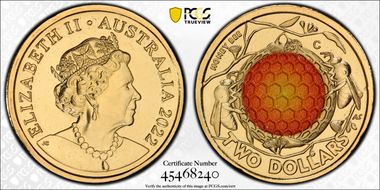 2022-C $2 Honey Bee Colorized MS68