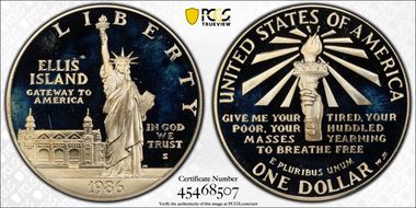 1986-S $1 Statue of Liberty PR68DCAM