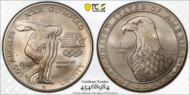 1983-D $1 Olympic MS68