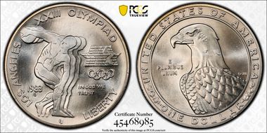 1983-S $1 Olympic MS68