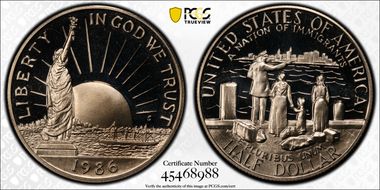 1986-S 50C Statue Of Liberty PR69DCAM