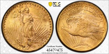 1925-D $20 MS62