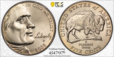 2005-D 5C Bison MS65