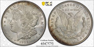 1921-D $1 MS64+ 