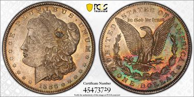 1886 $1 MS62