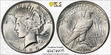 1925 $1 MS64