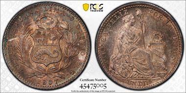 1907-FG/JF Dinero KM-204.2 MS64