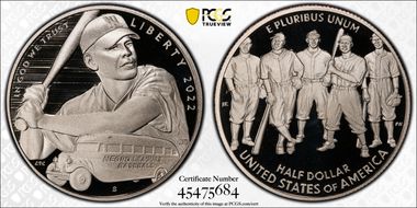2022-S 50C Negro Leagues Baseball PR69DCAM