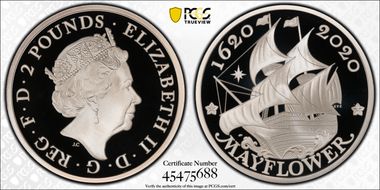 2020 AR Medal Mayflower 400th Anniversary U.S. Silver Proof Set PR69DCAM