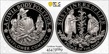 2020 AR Medal Mayflower 400th Anniversary U.S. Silver Proof Set PR70DCAM