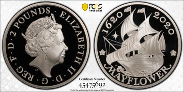 2020 AR Medal Mayflower 400th Anniversary U.S. Silver Proof Set PR69DCAM