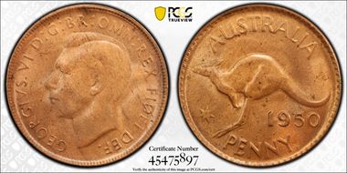 1950 Y. (p) 1D MS64RB