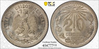 1937-M 20C KM-438 MS66