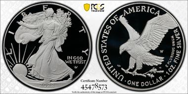 2022-W  $1 Silver Eagle Congratulations Set PR70DCAM