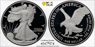2022-W  $1 Silver Eagle Congratulations Set PR70DCAM