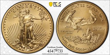2016 $10 Gold Eagle 30th Anniversary MS69