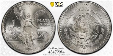 1982-Mo Onza Libertad Ag MS68