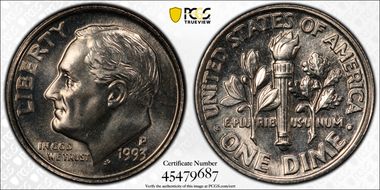 1993-P 10C MS66FB