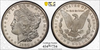 1880/79-S $1 VAM 8 MS64PL