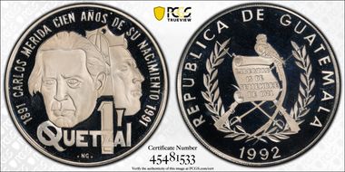 1992 Quetzal Carlos Merida PR68DCAM