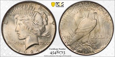 1924-S $1 MS65