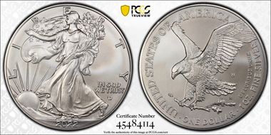 2022-W $1 Burnished Silver Eagle First Strike SP69
