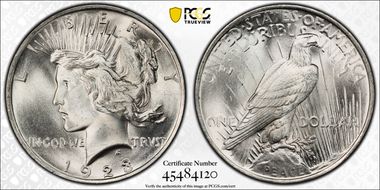 1923 $1 MS66
