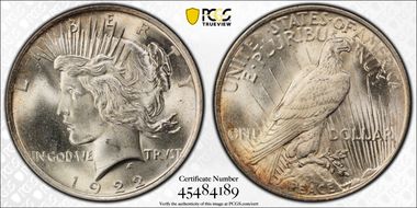 1922 $1 MS65