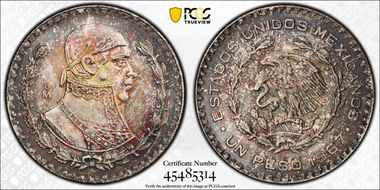 1967-Mo Peso KM-459 MS67