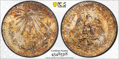 1940-M Peso KM-455  Ag MS65