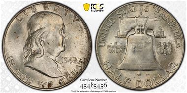 1949-D 50C MS66FBL