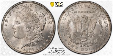 1878 7/8TF $1 Strong MS62