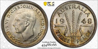 1948(m) 3D KM-37a  Ag MS65