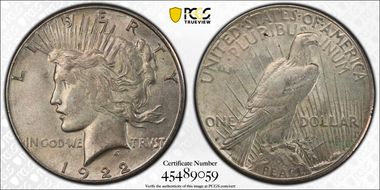 1922-S $1 AU53