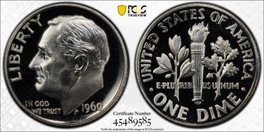 1960 10C PR69DCAM