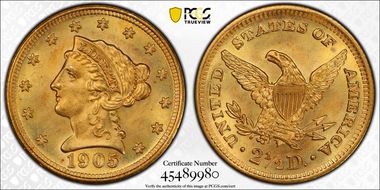 1905 $2.50 MS65+