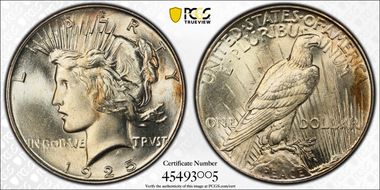 1925 $1 MS66+
