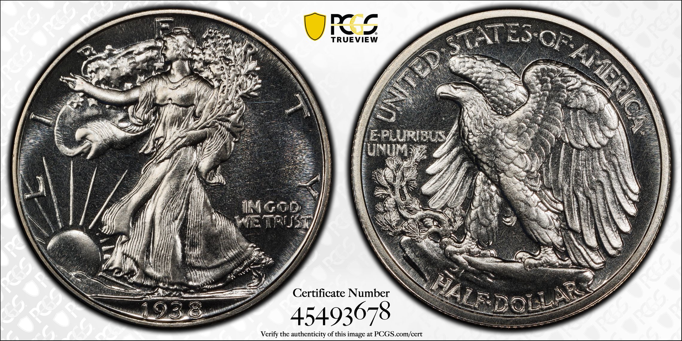 PCGS Certificate Verification Coin Details for Cert #45493678