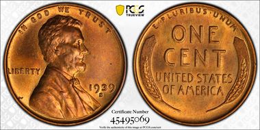1939-S 1C MS65RB
