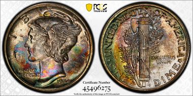 1944-D 10C MS68+ FB
