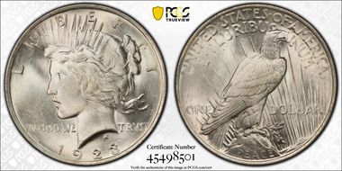 1923 $1 MS65