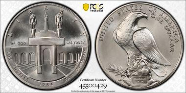 1984-D $1 Olympic MS69