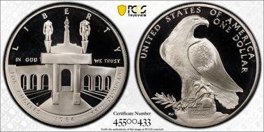 1984-S $1 Olympic PR69DCAM