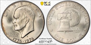 1976-S $1 Silver MS66